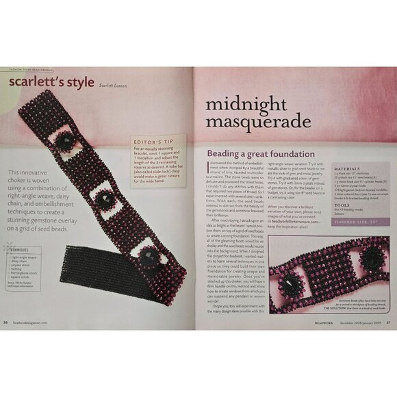 Beadwork Magazine December 2008 January 2009 - Picture 6 of 16